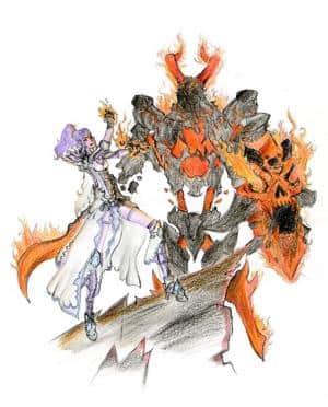 Kámi mit Feuerelemtar