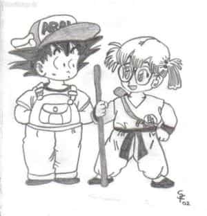 Son-Goku und Arale