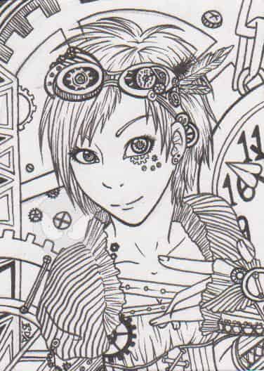 Steampunk - Kakao - Outlines