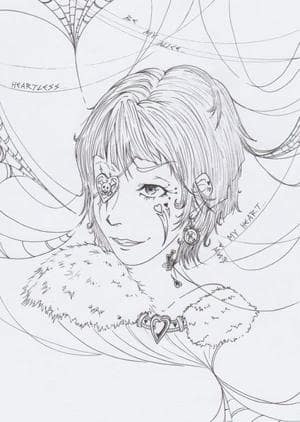 Herzkönigin-Outlines