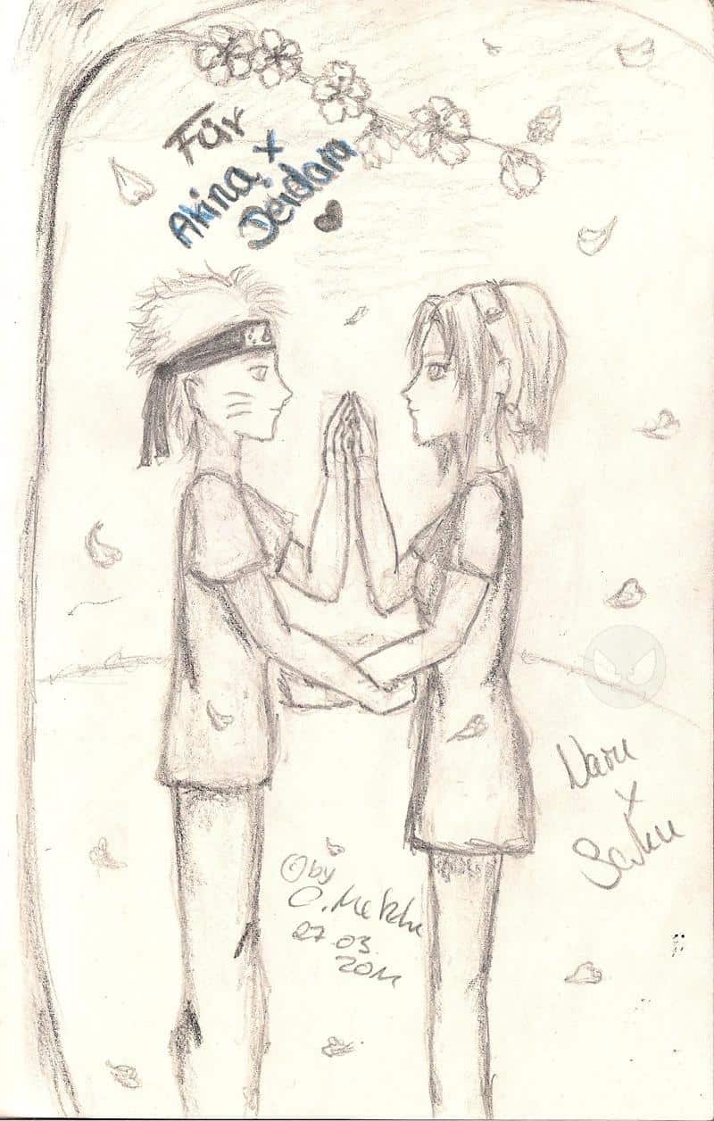 Für AkinaxDeidara ~ NaruSaku unterm Kirschblütenbaum xD x3
