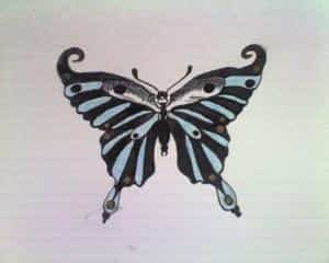 der schwarze Schmetterling