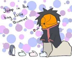 Jump in the bag little Bunnies. <3