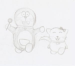 Doraemon und Klein-Yukiko ^^