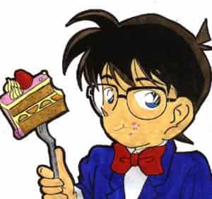 Conan und eine Torte