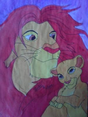 König der löwen: Simba und seine tochter Kiara