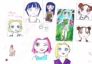 Naruto Girls Skizzen