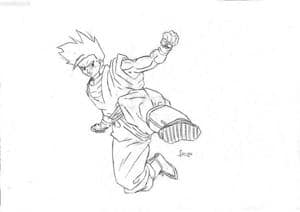 Gohan kicks