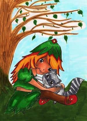 Waldelfe im Frühjahr