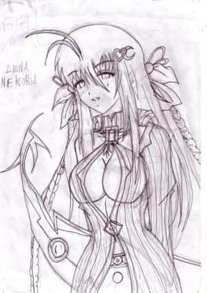 Erwachsene Liona Nekoria (Skizze)
