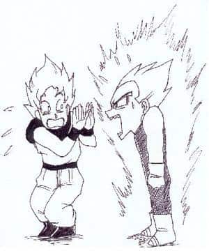 Vegeta kreischt