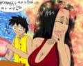 Luffy und Boa Hancock