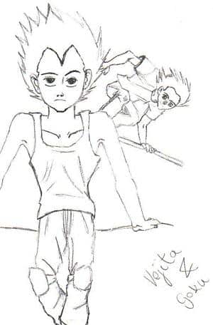 Vejita and Goku