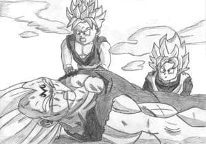 Majin Vegeta am Boden