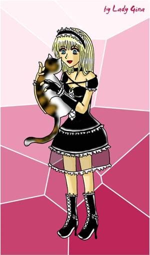Gothic cat love :)
