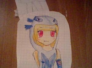 Ein Mädchen im Kostüm