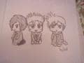 Zexion, Demyx and Roxas Chibi