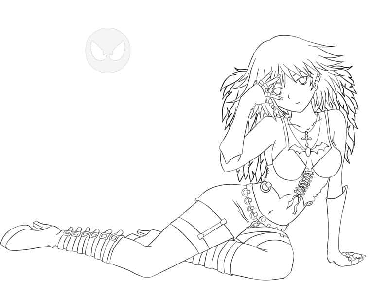 Dark Angel Lineart