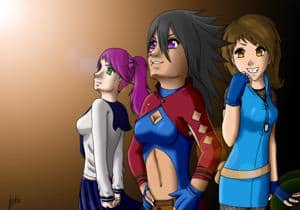 Rukari, Shizuka, Neko