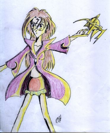 Licheffeckte mit Buntstifte