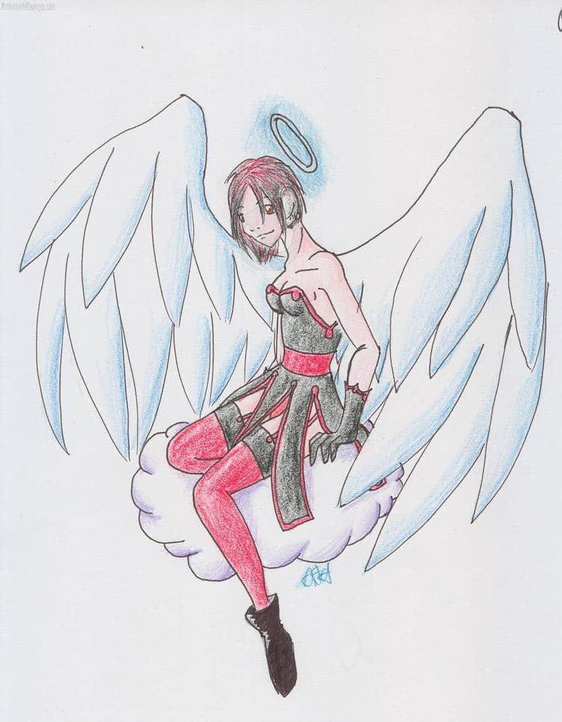 Angel Jale auf ner violetten Wolke