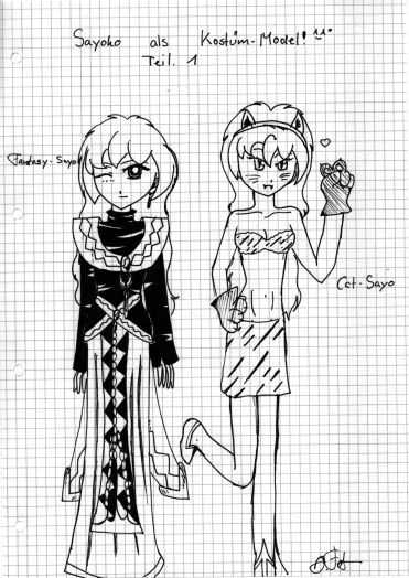 Sayoko als Kostüm - Model! Teil 1