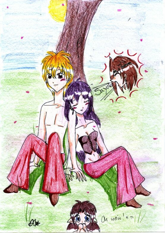 Als sie sich unta einem Sakurabaum trafen.....