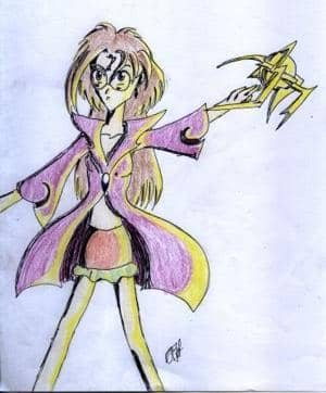 Licheffeckte mit Buntstifte