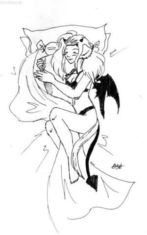 Wie das Sayo schläft XD