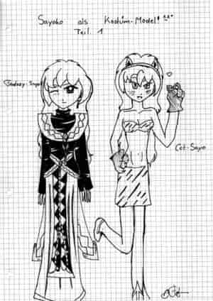 Sayoko als Kostüm - Model! Teil 1