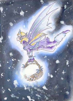 fée porteuse de neige