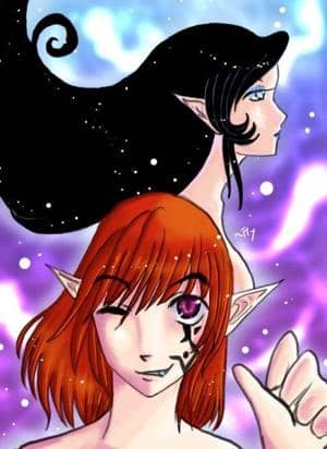 fire demon meets snow elf