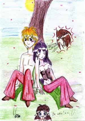 Als sie sich unta einem Sakurabaum trafen.....