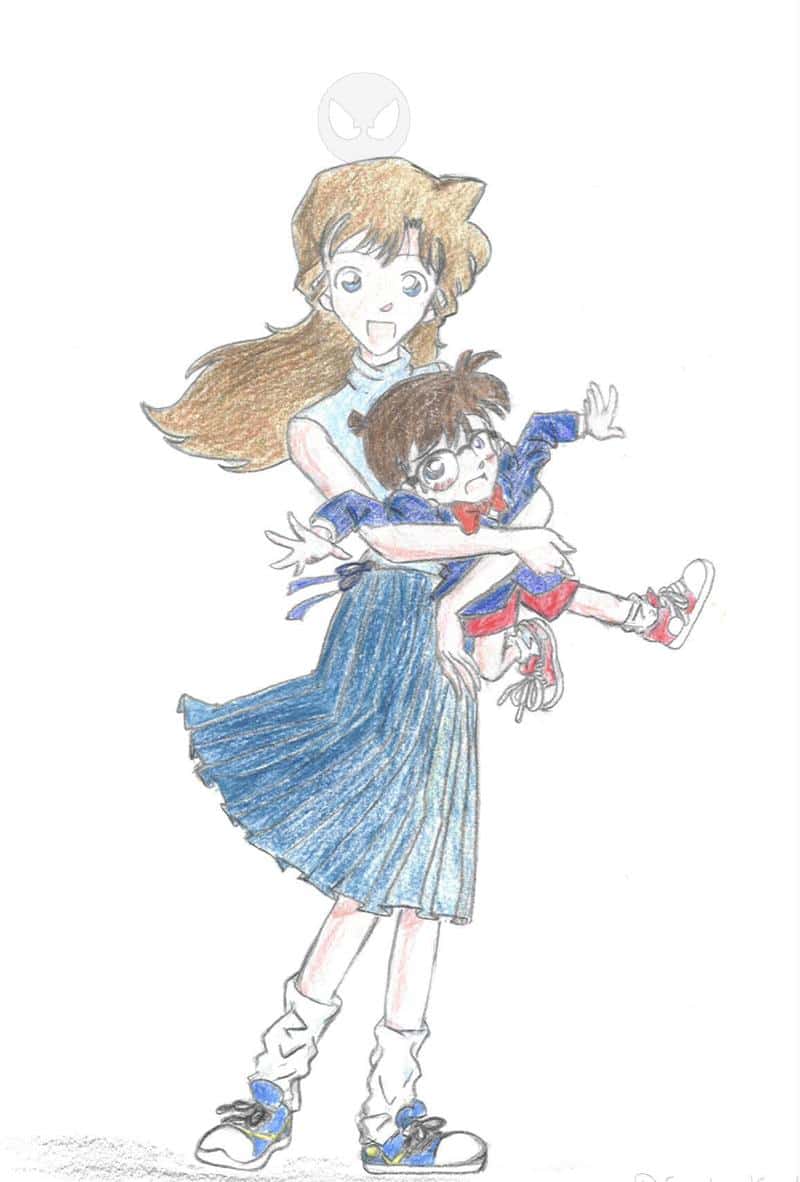 Ran and Conan in Farbe