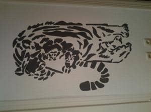 Wandtatoo Tieger