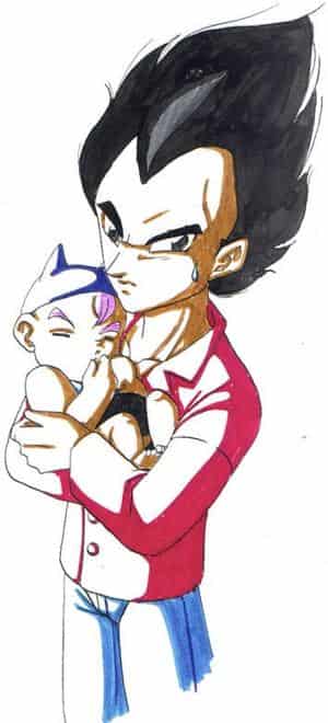 Vegeta and Baby Trunks