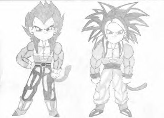 goku und vegeta als ssj4