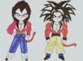 Goku und Vegeta mal in Farbe