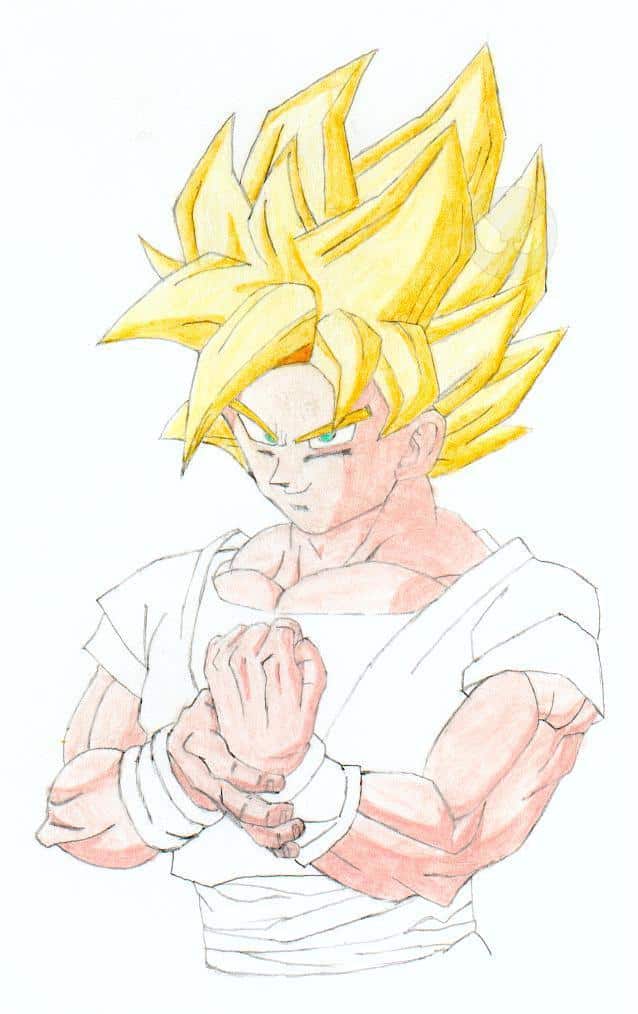 Son Goku SSJ1 aquarell