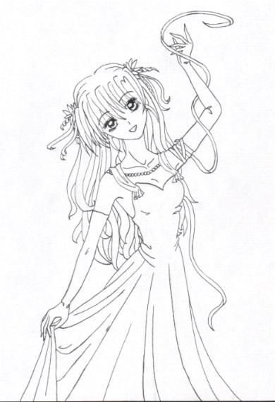 Chidori mit Kleid (tuschversion)