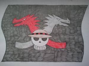 Flagge für die Zwillingdrachen piraten