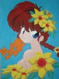 Ranma mit Blumen