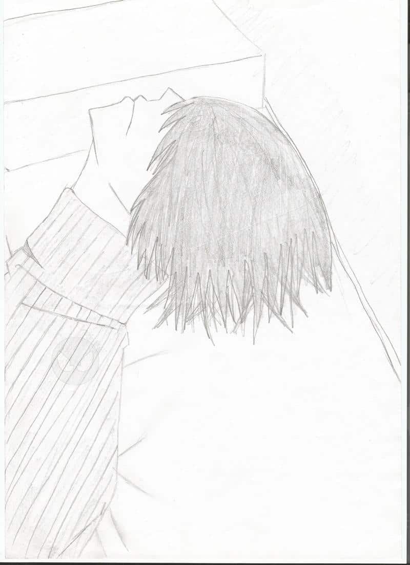 Mein allererste Zeichnung im Alter von 12 Jahren