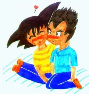 Chibi Vegeta und Goku