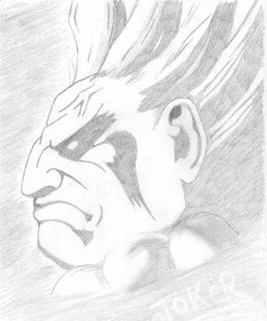 Skizze von Akuma a.k.a. Gouki