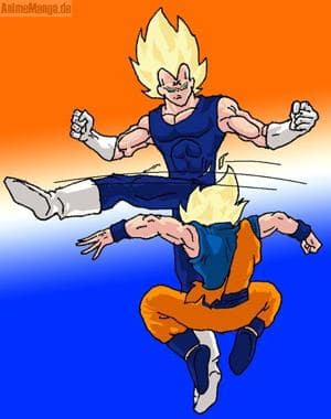 Kampf zwischen MVegeta und Goku