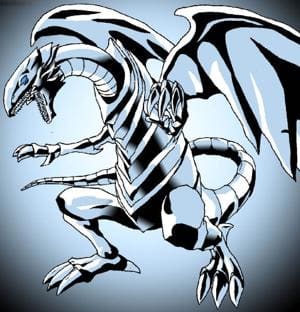 Weißer Drache mit eiskaltem Blick