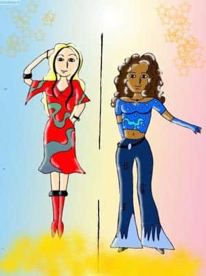 Goldflames (missratene) Modenschau