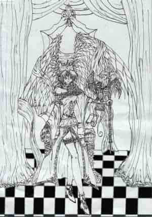 vogel königin skizze