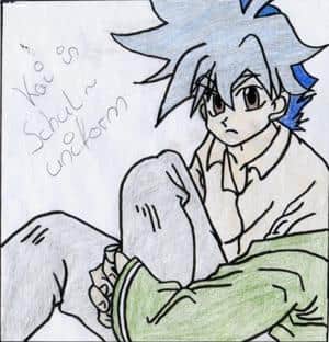 Kai in Schooluniform